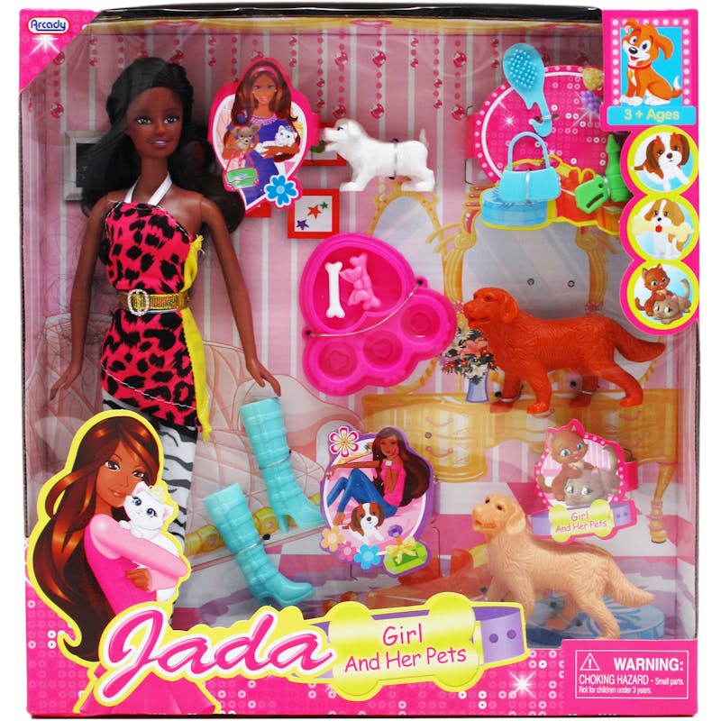 Jada Doll with 3 Pets and Accessories - 11.5"