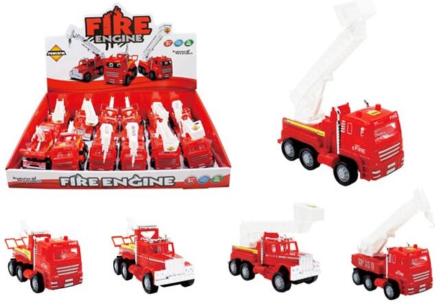 Friction-Powered Fire Truck Toys - 6 Styles  Assorted