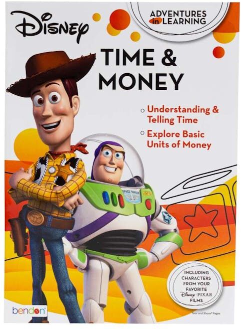 Disney Time & Money Workbooks - 32 Pages  Tear & Share