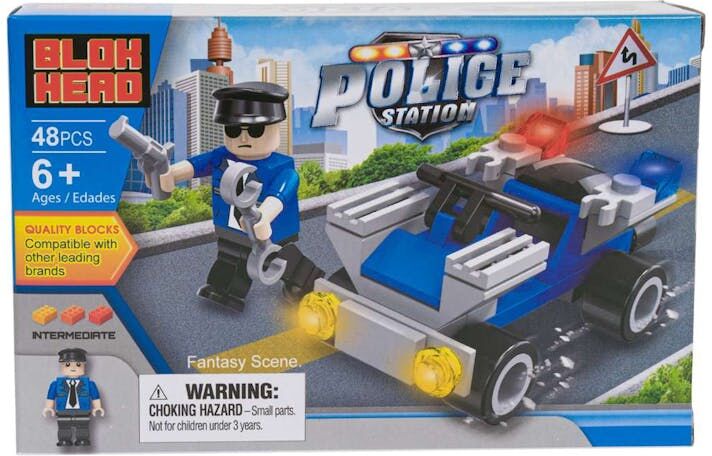 Police Station Building Blok Playsets - 48 Pieces