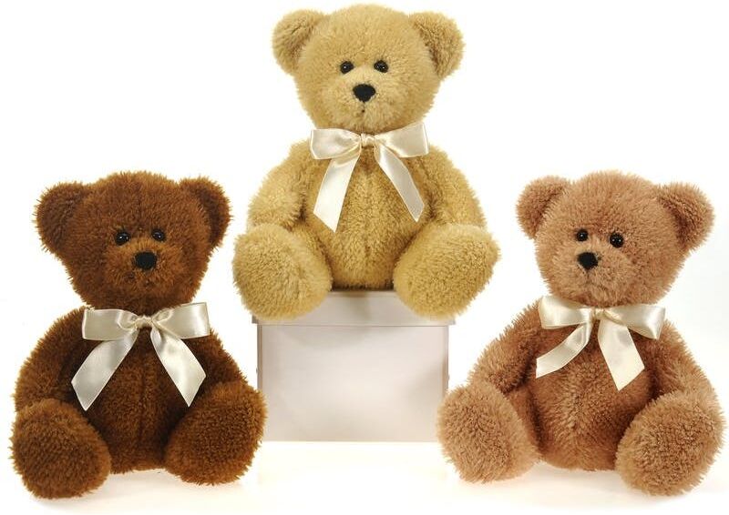 Teddy Bear Plush Toys - Bowtie  Assorted  9"