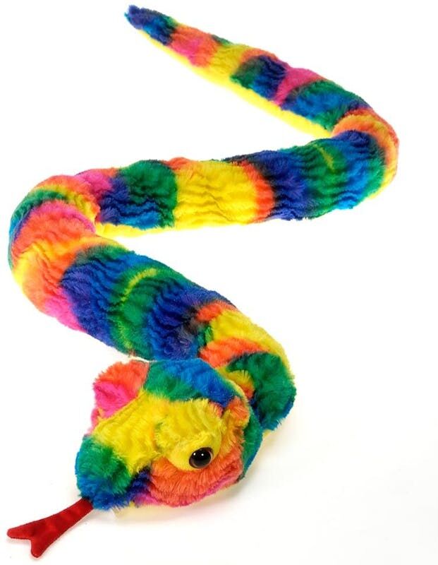 Snake Plush Toy - Rainbow  62"