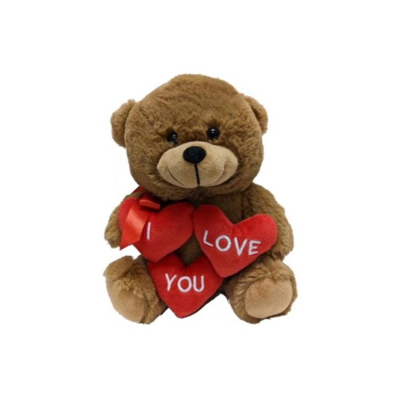 11" Teddy Bear Stuffed Plush Toys - 3 Heart Message