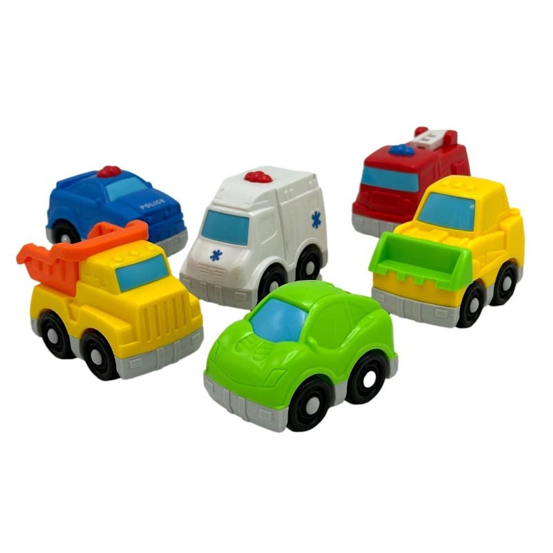 Mini Toy Cars & Trucks - 6 Pack