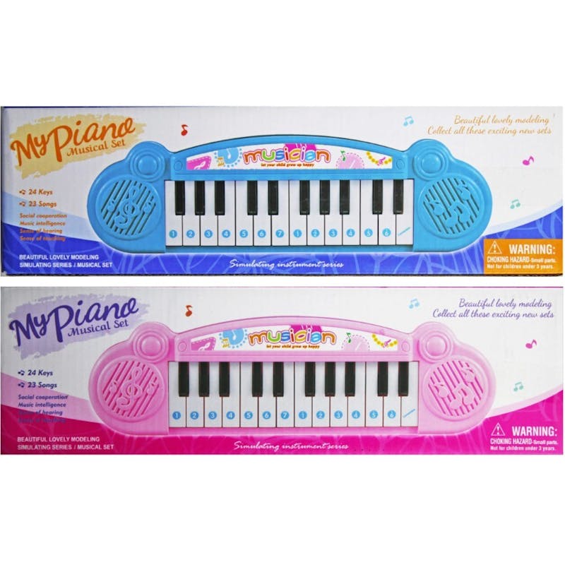 Kid's Musical Keyboards - 8 Prerecorded Songs  24 Keys  Battery Operated