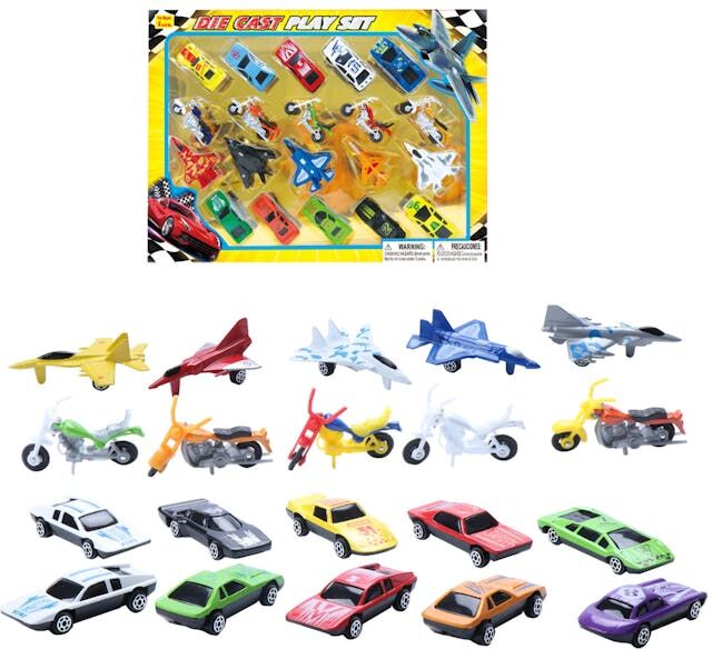 Diecast Airplane  Motorcycle  & Car Collections - 20 Pieces