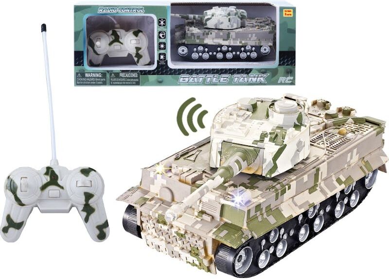 Toy Battle Tanks - Radio Controlled  Camouflage  11"