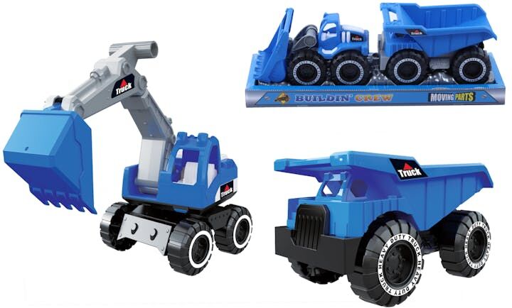 Buildin' Crew Construction Vehicles - 2 Piece Set  Assorted