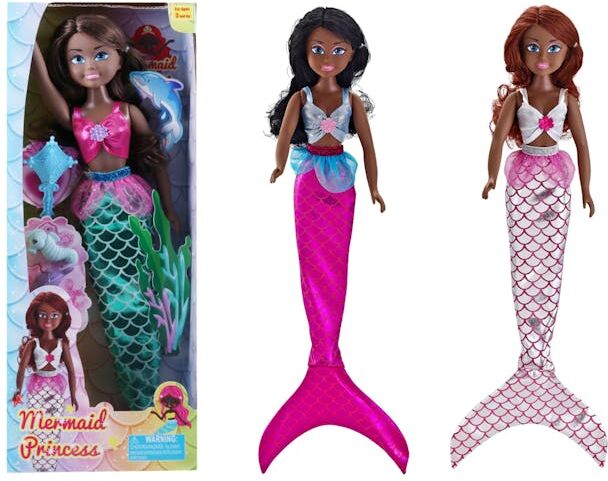 Mermaid Princess Fashion Dolls - Accessories  17.5"