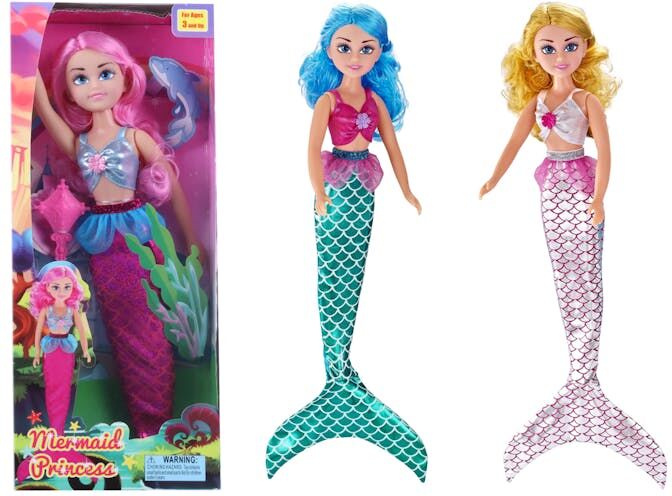 Mermaid Fashion Dolls - Assorted Styles  Accessories Included