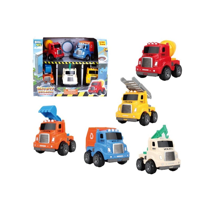 Work Truck Playsets - 5 Piece  4"