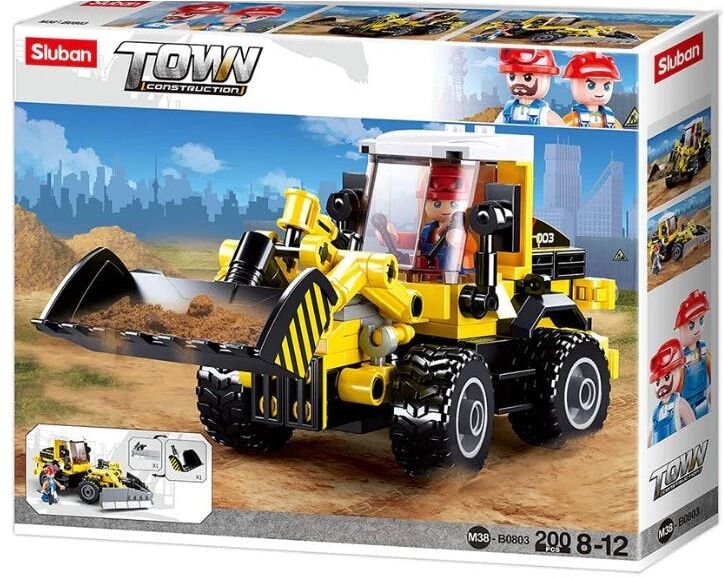 2-in-1 Forklift Truck Building Brick Construction Kits - 200 Pieces