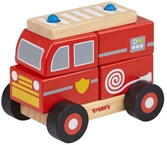 Firetruck Building Blocks - Wooden Puzzle