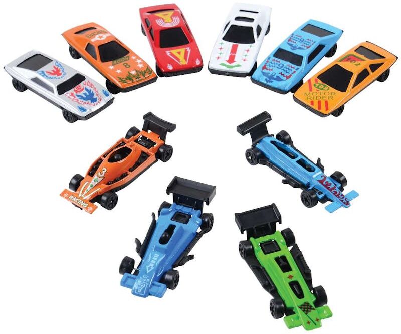 Toy Race Car Sets - 10 Pieces