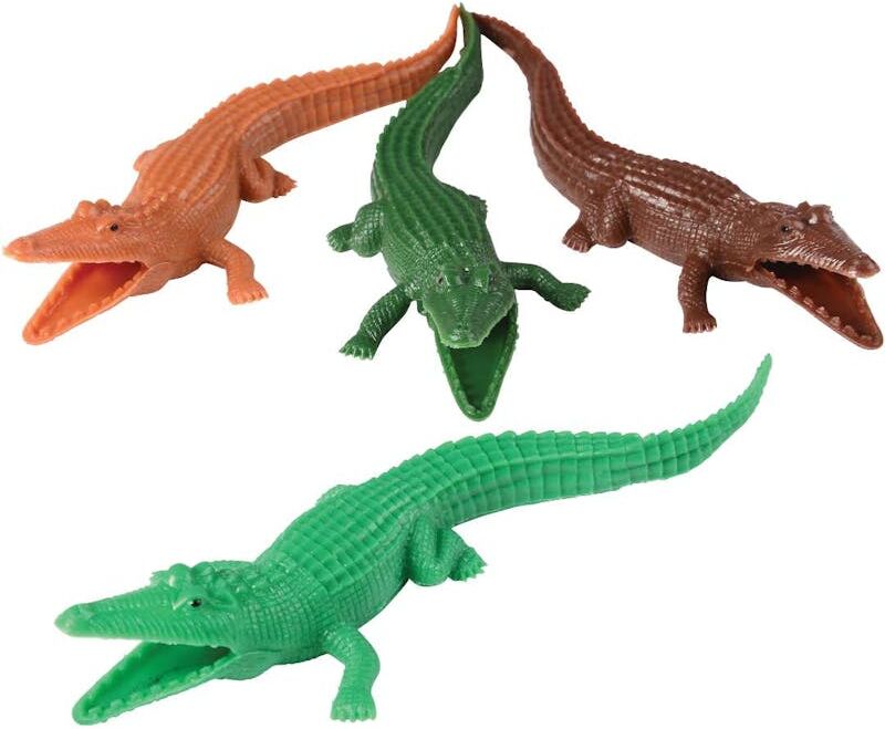 Toy Crocodiles - Assorted Colors  Plastic  6"