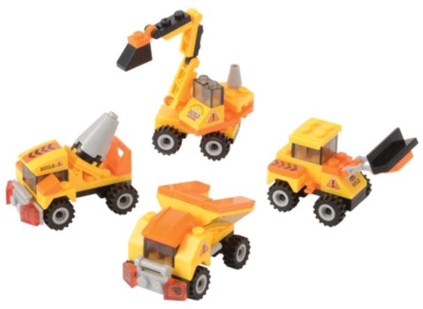 Construction Vehicle Bricks - 27 to 32 Pieces  Assorted