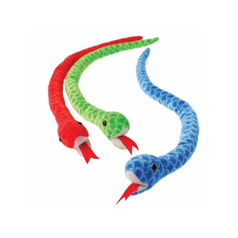24" Scaly Snake Plush Toys - Assorted Colors