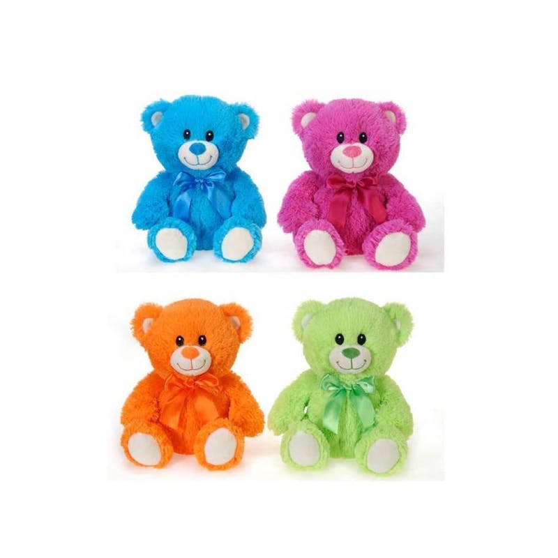 Teddy Bear Plush Toys - Sitting  Assorted Colors  8"