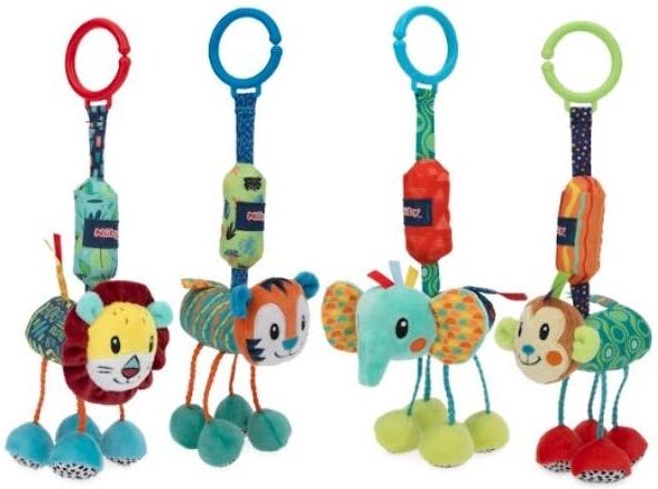 Nuby Safari Chimes Toys - BPA-Free  Assorted Characters