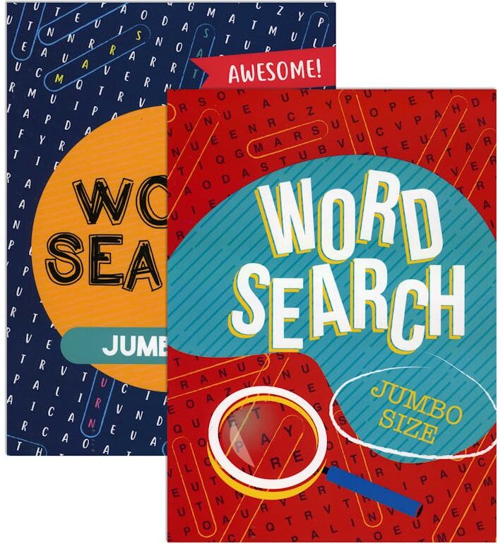 Word Search Puzzle Books - Jumbo Print  2 Volumes