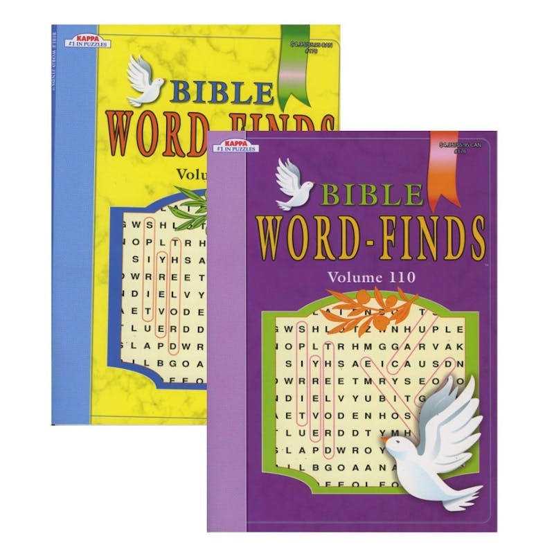 Bible Word Finds Puzzle Books - 96 Pages  8" x 11"