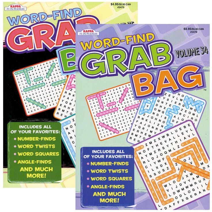 Word Games Puzzle Books - 2 Titles  80 Pages