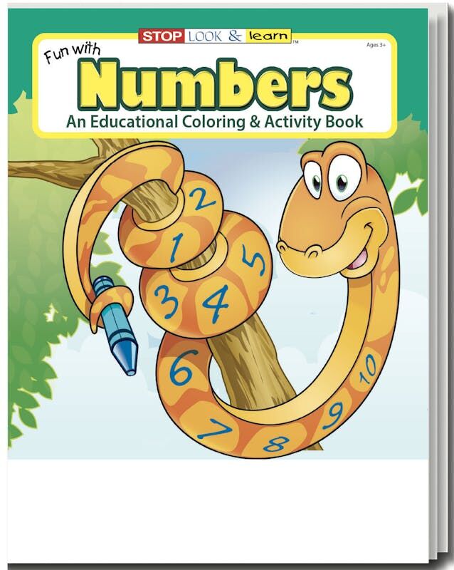 Fun with Numbers Coloring Books - Ages 3-11  16 Pages