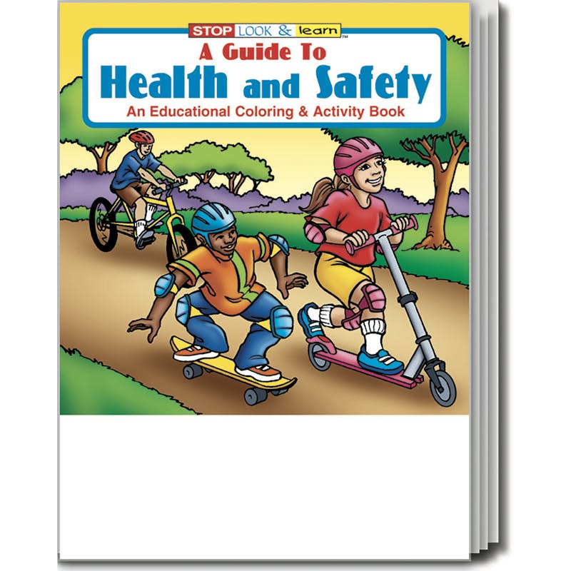 A Guide to Health and Safety Coloring Books - Ages 3-11  16 Pages