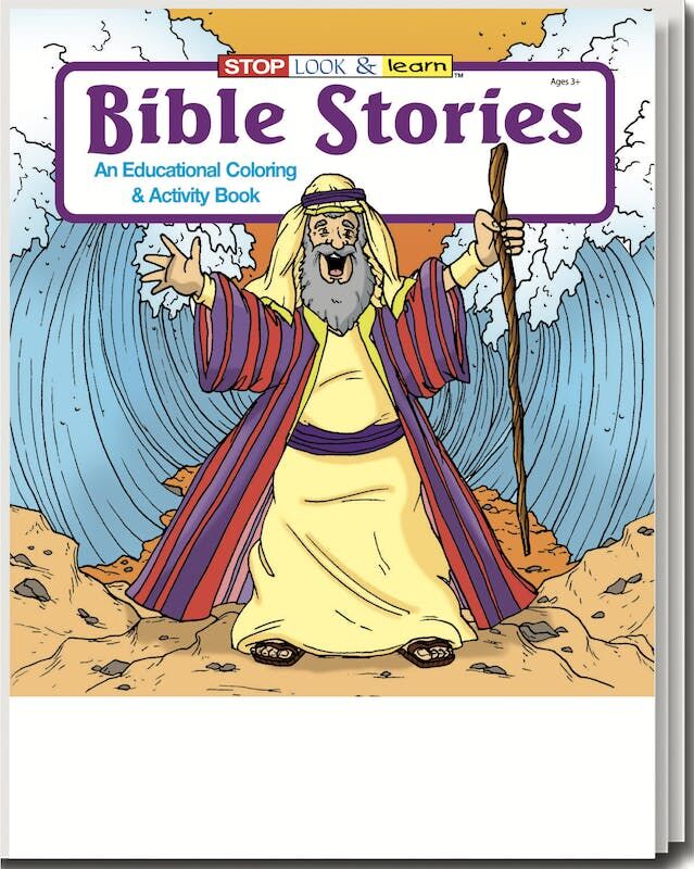 Bible Stories Coloring Books - Ages 3-9  16 Pages