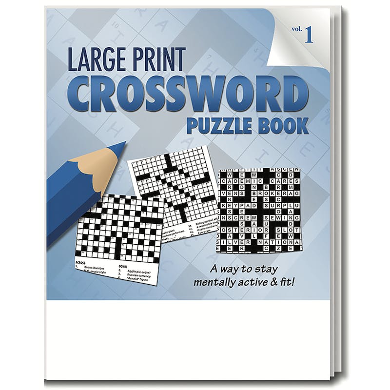 Crossword Puzzle Books - Large Print  32 Pages