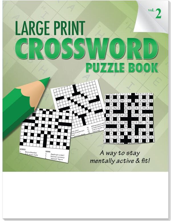 Crossword Puzzle Books - Large Print  Volume 2