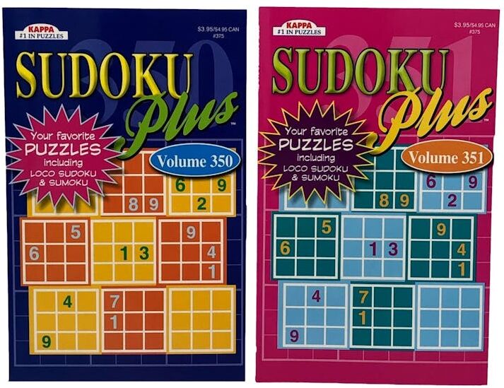 Sudoku Puzzle Book - Volumes 342 & 343