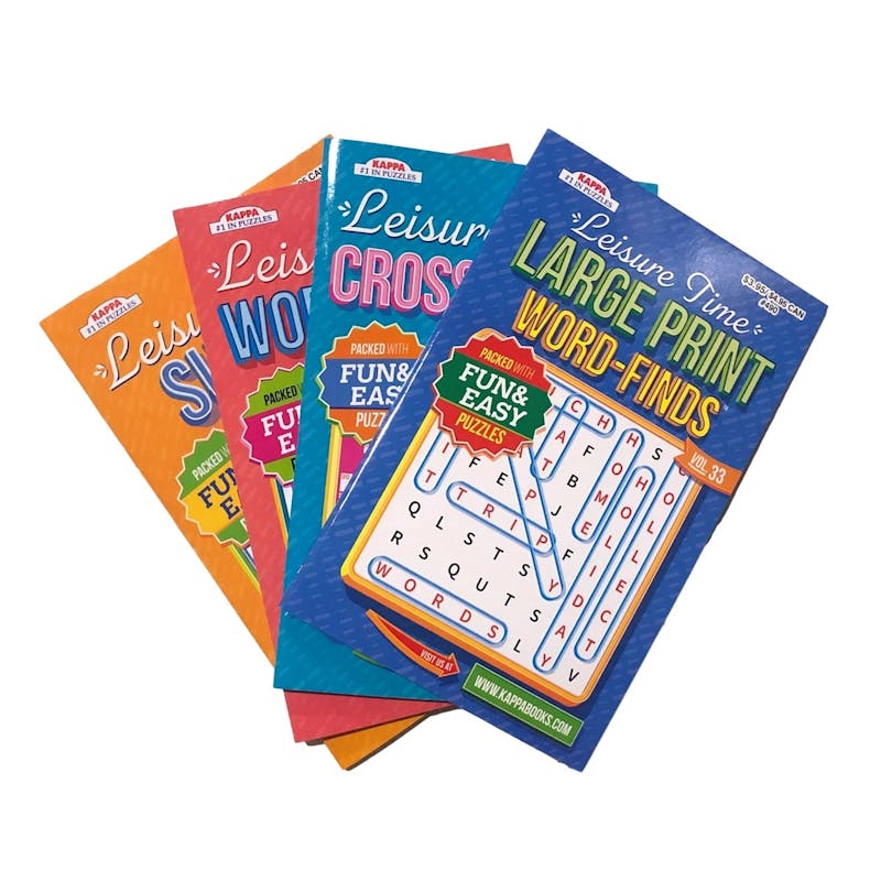 Leisure Time Puzzle Books - Assorted  Ages 12+