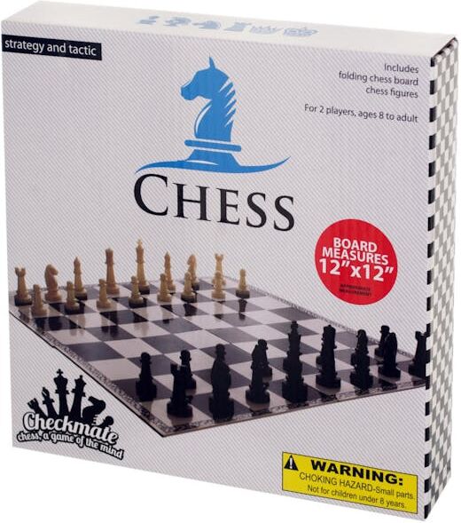 Folding Chess Sets - 32 Pieces  Ages 8+  12" x 12"