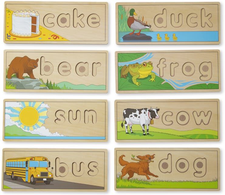 Melissa & Doug See & Spell Puzzles - Ages 4+