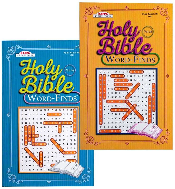 Holy Bible Word Find Books - 2 Assorted Volumes