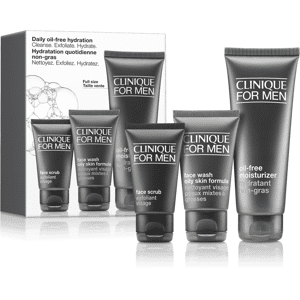 Clinique Daily Oil-Free Hydration Set: Cleanse. Exfoliate. Hydrate - One Size