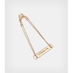 AllSaints Women's Brass Etta ID Bracelet, Gold
