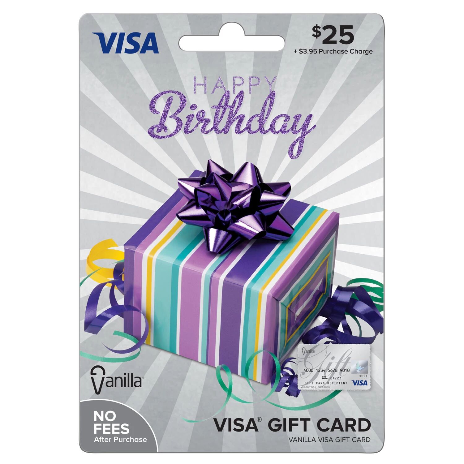 Visa Vanilla Visa® Happy Birthday Party Box $25 Gift Card