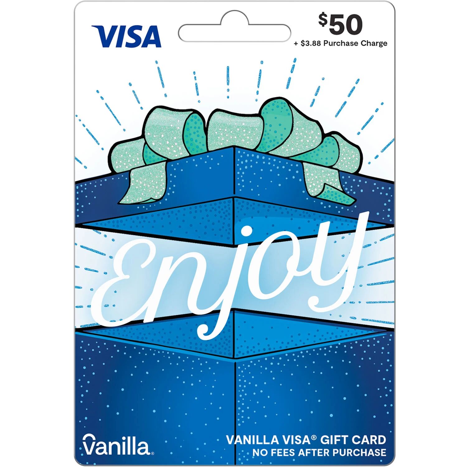 Visa VANILLA VISA $50 1 X $50 GIFT CARD.