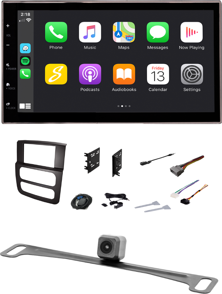 Stinger Off-Road Dodge Ram Truck (2002-2005) 6.8" Double DIN Radio Kit with Backup Camera Kit