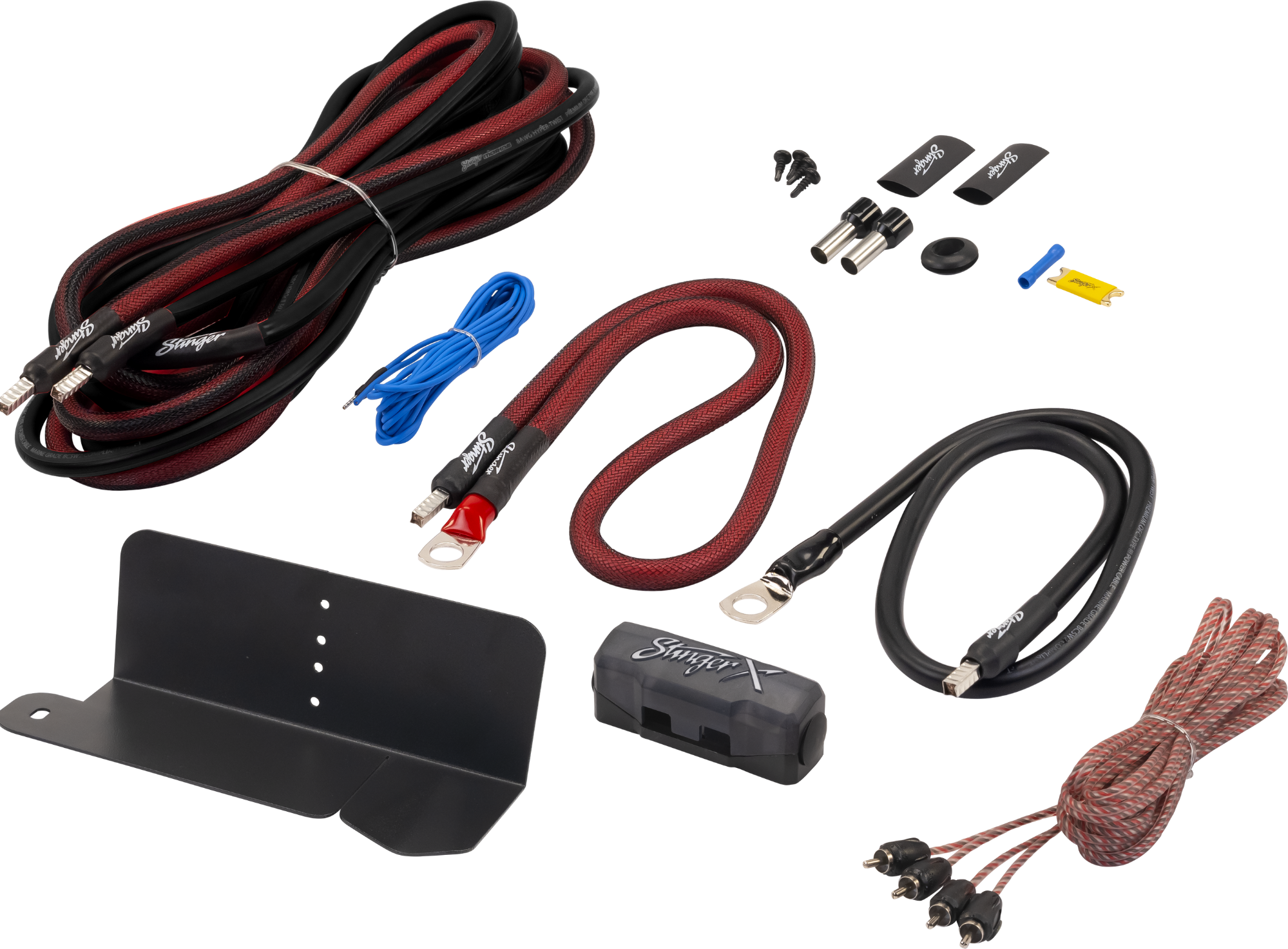 Stinger Off-Road Ford Bronco (2021+) Complete 2-Channel 4GA & 8GA Amplifier Wiring Kit with XLink