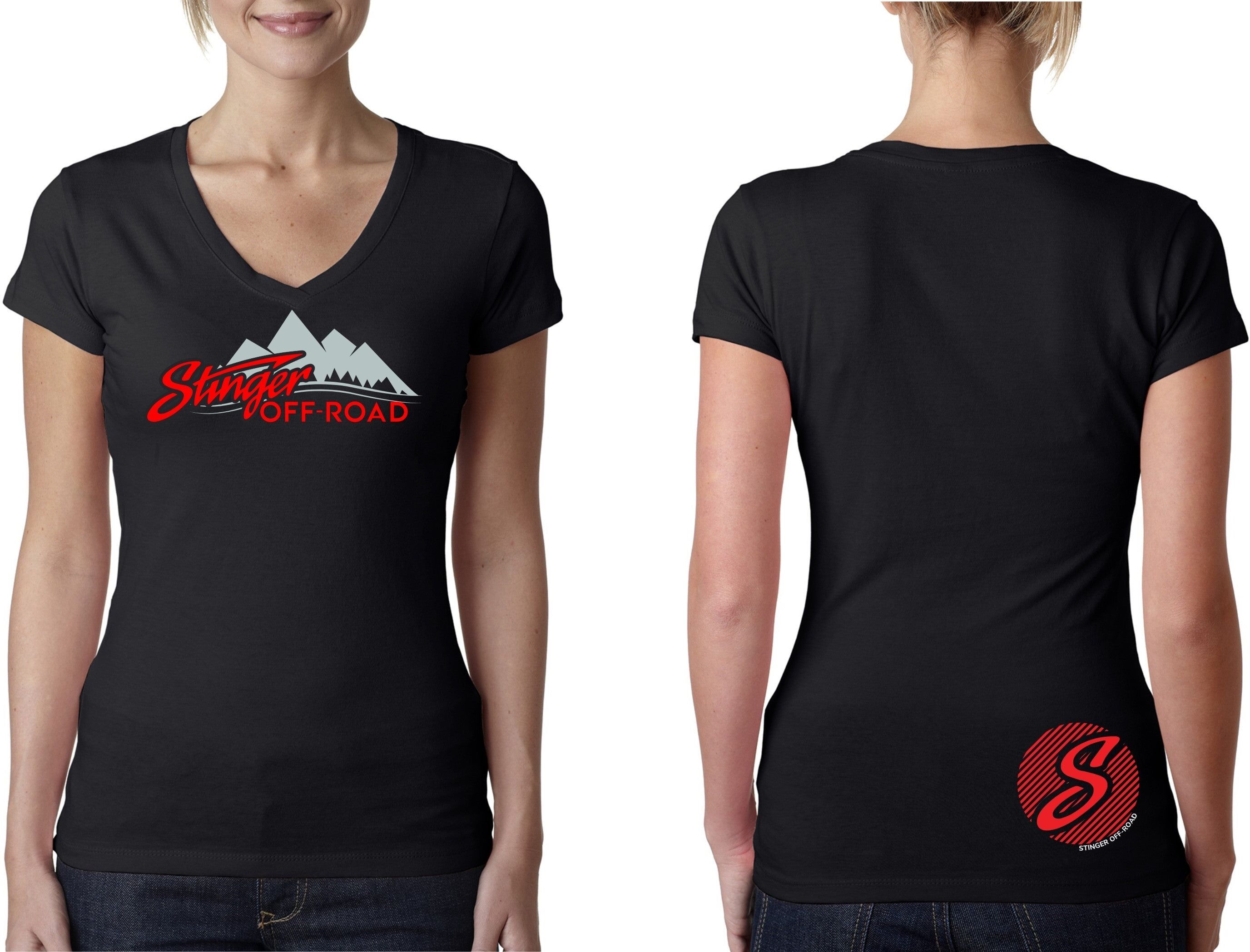 Stinger Off-Road Womens Logo V-Neck