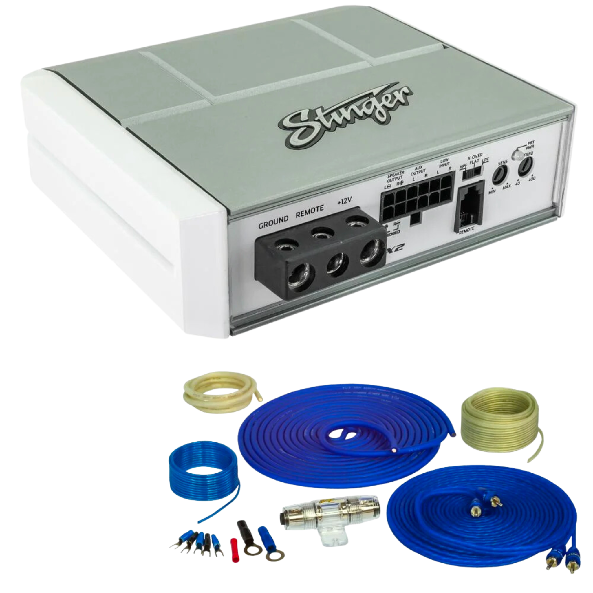 Stinger Off-Road Stinger Marine & Power Sports Micro 2-Channel 350 Watt Amplifier with 8GA Wiring Kit