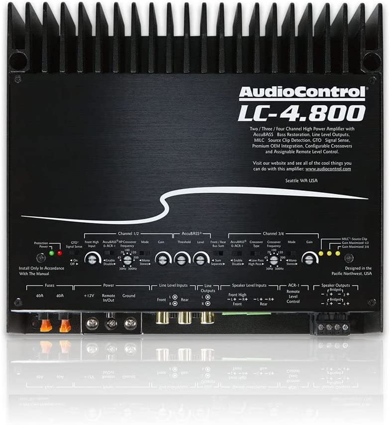 Stinger Off-Road Audio Control LC-4.800 4-Channel Car Amplifier with Accu Bass