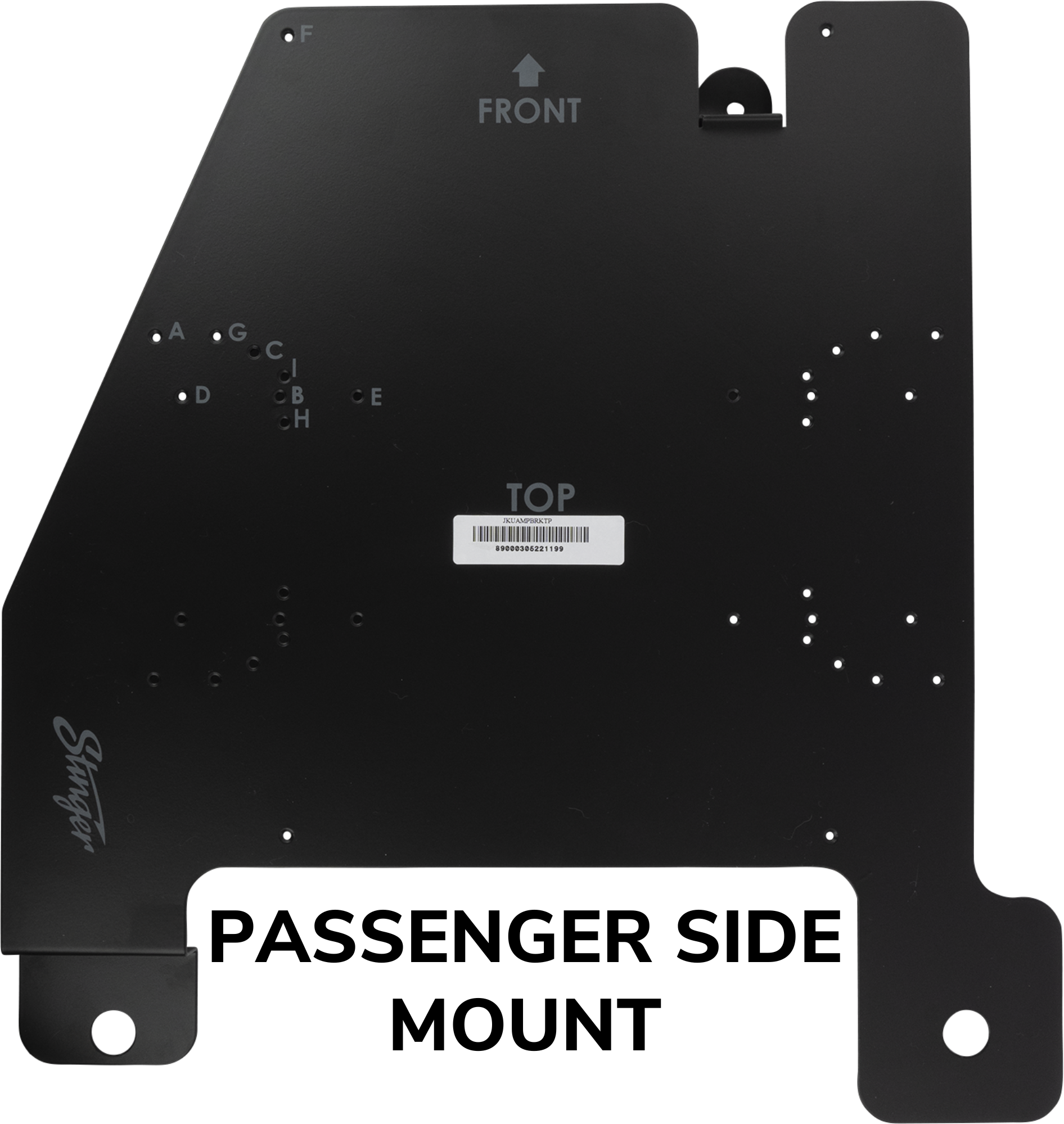 Stinger Off-Road Under Seat Amplifier Mounting Bracket for Jeep Wrangler JK Unlimited (2011-2018)