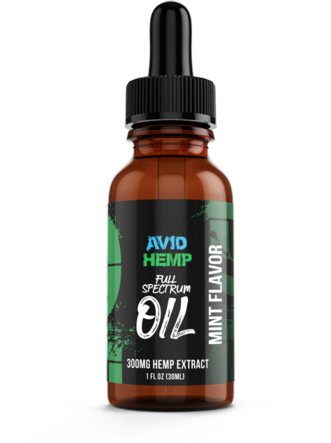 Avid Hemp 300mg CBD Oil Tincture Mint