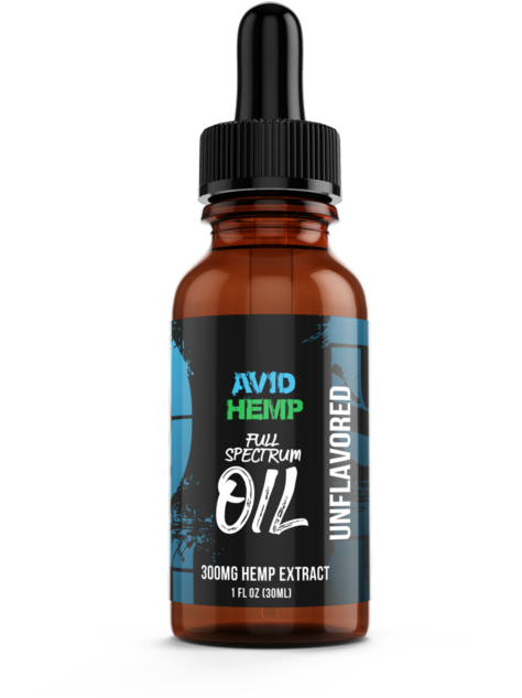 Avid Hemp 300mg CBD Oil Tinctures Unflavored