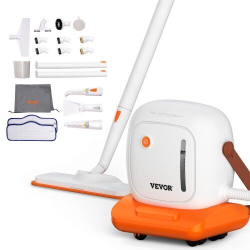 VEVOR Steam Cleaner for Home Use, Portable Steam Cleaner with 45oz Tank, 20 Accessories and 16.4ft Power Cord, Steamer for Deep Cleaning Floors, Windows, Grout, Grills, Cars, and More