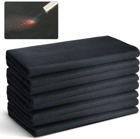 VEVOR Carbon Felt Welding Blanket 4 Pack, 37" x 36" Flame Retardant Welding Blanket, Up To 1800°F Heat Resistant Blanket Set, Cuttable Carbon Fiber Fire Retardant Insulation Welding Mat Pad